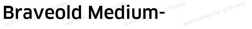 Braveold Medium字体转换
